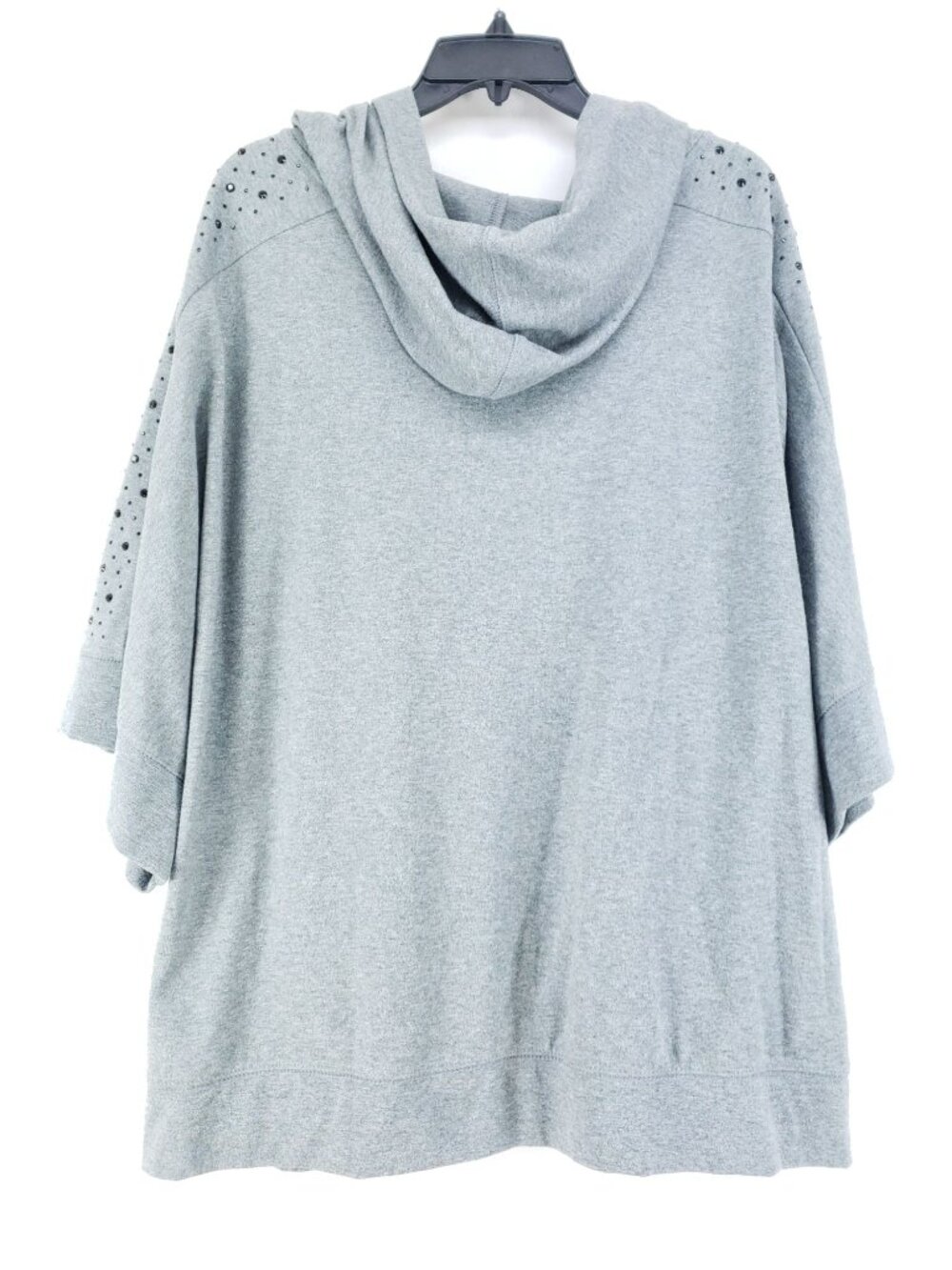 Lane Bryant Womens Size 22/24 Fashion Jacket Hooded Gray Embellished - Picture 2 of 6